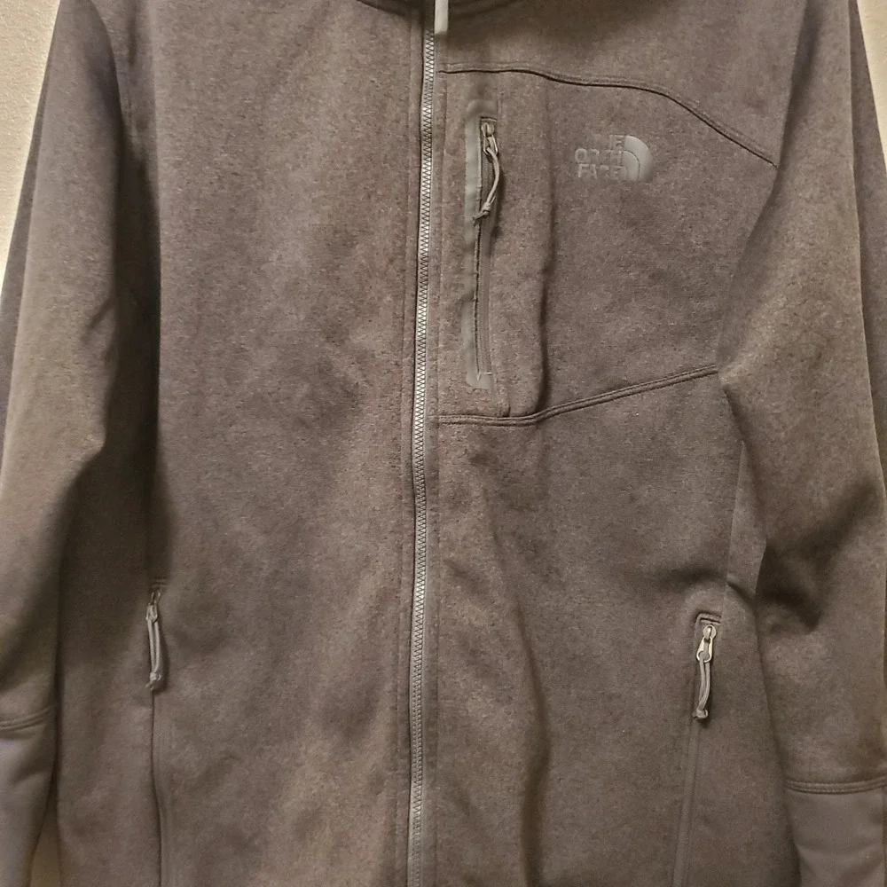 The North Face Mens Apex Bionic 2 Hoodie Softshell Jacket Charcoal Grey Large